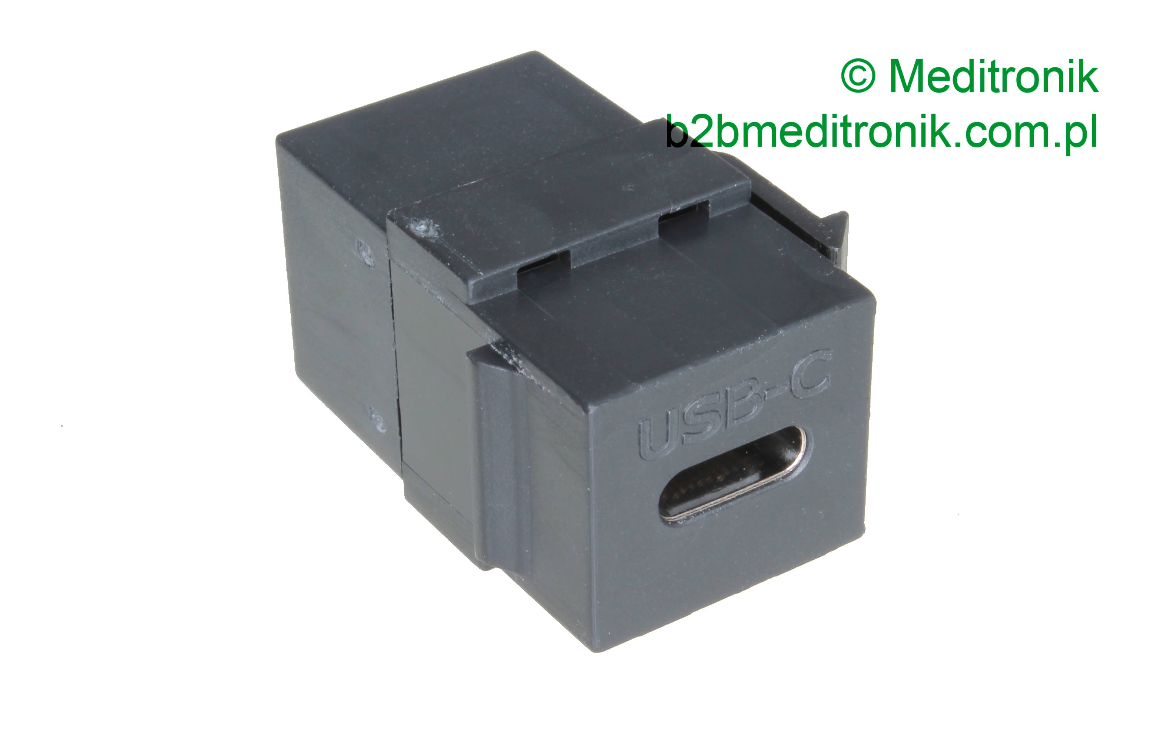 Gniazdo keystone USB-C/USB-C do M45 i mediaportów