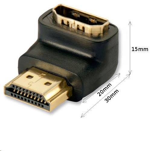 Adapter kątowy HDMI wtyk/gniazdo