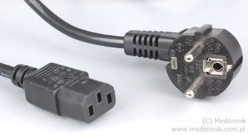 Kabel zasilający długość 3m wtyk Schuko na gniazdo IEC C13