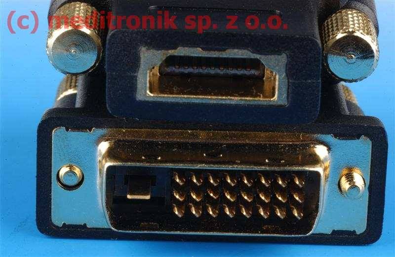Adapter DVI-D24 wtyk na gniazdo HDMI