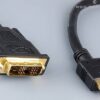 Kabel wtyk HDMI na wtyk DVI single link 18+1pin długość 1,8m