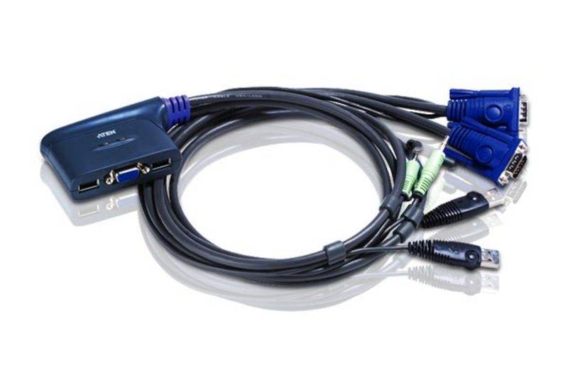 2-portowy przełącznik KVM USB