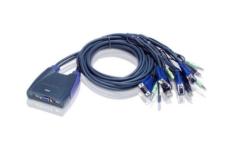 4-portowy przełącznik KVM USB