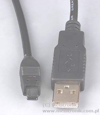 Kabel USB 2.0 wtyk A na wtyk mini B długość 1,5m