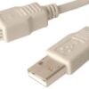 Kabel USB 2.0 wtyk A na gniazdo A długość 1,8m przedłużacz