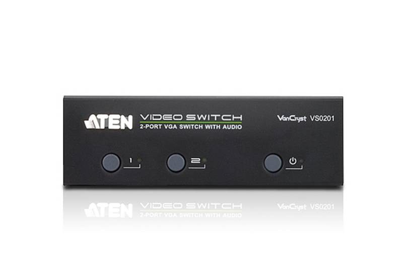 2-portowy przełącznik VGA z obsługą audio