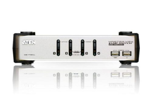 4-portowy przełącznik PS/2-USB VGA/Audio KVMP™- ATEN CS1734A