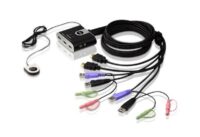 2-portowy przełącznik USB kabla HDMI/Audio KVM ze zdalnym selektorem portu- ATEN CS692