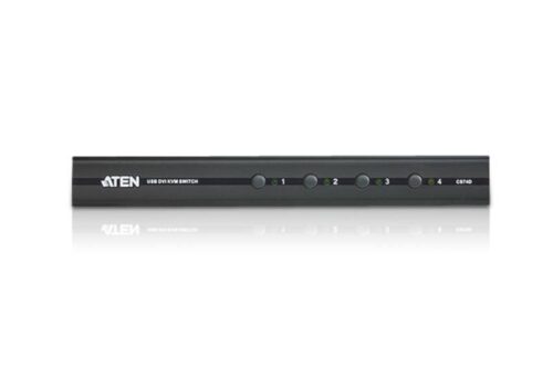 4-portowy przełącznik KVM USB DVI- ATEN CS74D