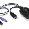 Kabel-adapter KVM DisplayPort USB do nośników wirtualnych (Virtual Media) z czytnikiem kart Smart (moduł CPU)- ATEN KA7169