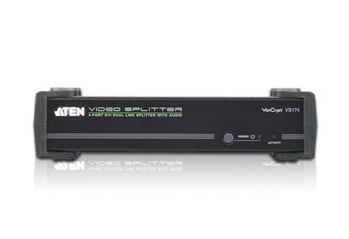4-portowy rozgałęźnik DVI Dual Link z obsługą audio- ATEN VS174