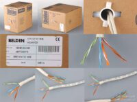 Kabel miedziany Belden U/UTP kat.5e drut PVC 305m skrętka szary c5e