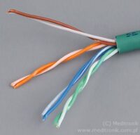 Skrętka UTP linka 4 pary 24 AWG, PVC dł.305m, zielona