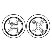 Kabel 2x4 pary FTP (podwójny 1633A), drut 24 AWG, PVC, 305m Kabel 2x4 pary FTP (podwójny 1633A), drut 24 AWG, PVC, 305m