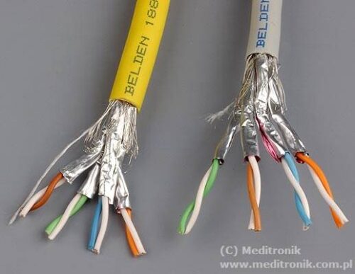 Kabel instalacyjny cat.7, SFTP, 4x2x23AWG, LSZH, 100m CPR Dca