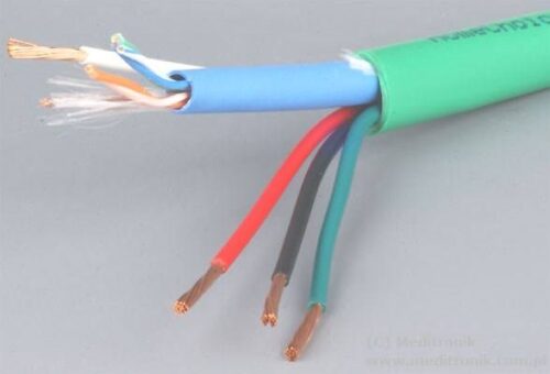 Kabel zespolony w osłonie F-R PVC:UTP4pary+4przew.16AWG,305m