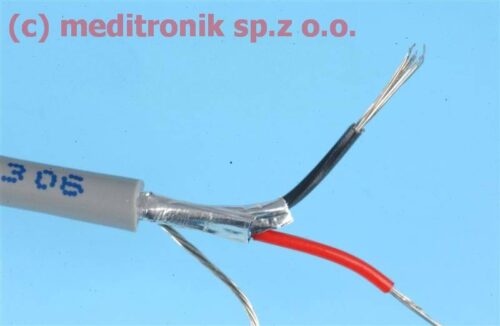 kabel ekran.1 para linka 24 AWG, chrome, PVC, 30m;