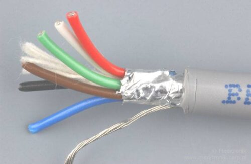 Kabel 6 przew.+dren FTP,linka 24 AWG, PVC, 305m