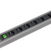 IT listwa zasil. PDU Basic 1HE z ochr.przep. 19" 8x gn.Schuko zas. 2m jasnosz./srebr. (333.404) IT listwa zasil. PDU Basic 1HE z ochr.przep. 19" 8x gn.Schuko zas. 2m jasnosz./srebr. (333.404)