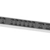 Listwa zasilająca rack pdu 19" Lanberg 1U 16a 2m 8x iec c13 czarna c20 Listwa zasilająca rack pdu 19" Lanberg 1U 16a 2m 8x iec c13 czarna c20