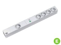 IT listwa zasil. PDU Basic 1HE master/slave 19" 1+4x gn.Schuko 2m jasnosz./srebr. (333.407)