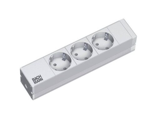 IT listwa zasil. PDU Basic 1HE 10" 3x gn.Schuko zas.2m jasnosz./srebr. (333.417)