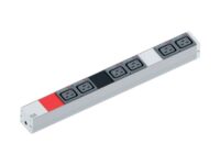 IT listwa zasil. PDU Basic pion 1HE 19" 6x C19 1xwt.CEE 16A czerw. zas.3m rygl. (800.0111)