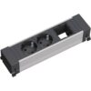 POWER FRAME listwa zasil. 6x: 4x gn.Schuko, 2x wolne miejsce czarna ALU (916.030) POWER FRAME listwa zasil. 6x: 4x gn.Schuko, 2x wolne miejsce czarna ALU (916.030)