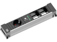 POWER FRAME listwa zasil. 4x: 1x gn.Schuko 1xład.USB 2x wolne miejsce GST18i3 zasil. 0,1m (916.0041)