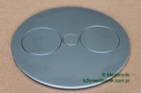 Gniazdko kuchenne TWIST 2S 2x gn.UTE z bolc.uz. zasil. 2,0m (nie zmont. wtycz.) matowy chrom (931.016)