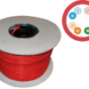 Kabel U/UTP linka kat.5e 4x2x26/7AWG PVC skrętka 100m, czerwona