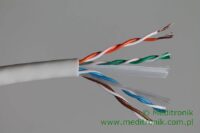 Kabel U/UTP typu linka kat.6 PVC 4x2x26/7AWG skrętka 305m szara