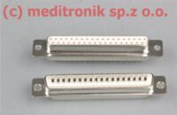złącze żeńskie DSUB37; 37-pinowe; cynowane