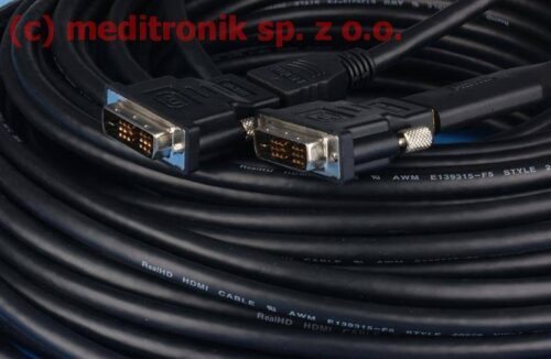 Kabel DVI-D18 singel link wtyk na wtyk długość 25 metrów