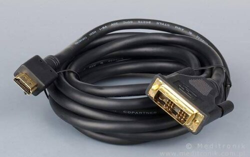 Kabel wtyk HDMI na wtyk DVI single link 18+1pin długość 3m