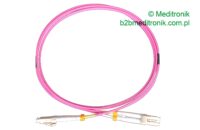 Patchcord światłowodowy LC-LC 50/125 OM4 MM duplex 1,5m Patchcord światłowodowy LC-LC 50/125 OM4 MM duplex 1,5m