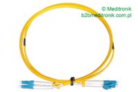 Patchcord światłowodowy LC-LC OS2 9/125µm SM duplex dł.1,5m