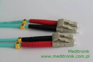 Patchcord światłowodowy mm lc/upc-lc/upc duplex 3.0mm om3 50/125 lszh 10m aqua Lanberg