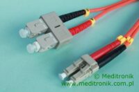 Patchcord światłowodowy LC-SC OM2 50/125µm MM duplex dł.1m