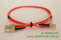 Patchcord światłowodowy LC-SC OM2 50/125µm MM duplex dł.1m Patchcord światłowodowy LC-SC OM2 50/125µm MM duplex dł.1m