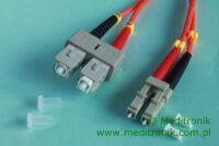 Patchcord światłowodowy LC-SC OM2 50/125µm MM duplex dł.2m