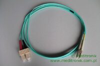 Patchcord światłowodowy LC-SC OM3 50/125µm MM duplex dł.2m