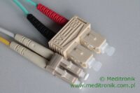 Patchcord światłowodowy LC-SC OM3 50/125µm MM duplex dł.2m Patchcord światłowodowy LC-SC OM3 50/125µm MM duplex dł.2m