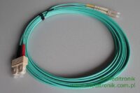 Patchcord światłowodowy LC-SC OM3 50/125µm MM duplex dł.5m