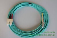 Patchcord światłowodowy LC-SC OM3 50/125µm MM duplex dł.10m