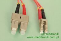 Patchcord światłowodowy LC-SC OM2 50/125µm MM duplex dł.15m