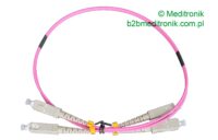 Patchcord światłowodowy SC-SC 50/125 OM4 MM duplex 0,5m