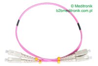 Patchcord światłowodowy SC-SC 50/125 OM4 MM duplex 0,5m Patchcord światłowodowy SC-SC 50/125 OM4 MM duplex 0,5m