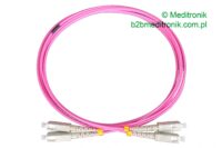 Patchcord światłowodowy SC-SC 50/125 OM4 MM duplex 3m Patchcord światłowodowy SC-SC 50/125 OM4 MM duplex 3m
