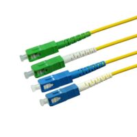 Patchcord światłowodowy SC-SC/APC OS2 9/125µm SM duplex dł.1m